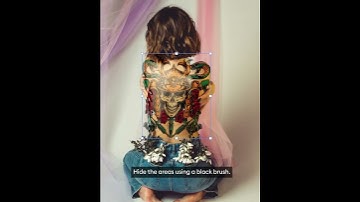 REALISTIC Tattoo on Body in #photoshop #shorts