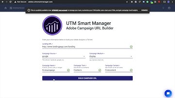 Adobe Analytics UTM Tracking and Adobe Analytics Campaign URL builder tutorial