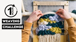 Weaving a wall hanging in ONE hour!