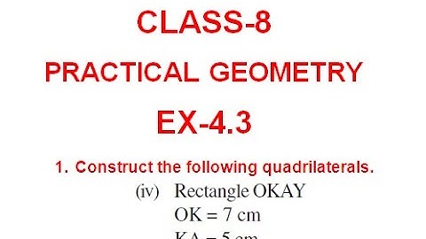NCERT Solution CLASS-8 CHAPTER-4 PRACTICAL GEOMETRY  Ex-4.3 Q1 part 4 @bhullar