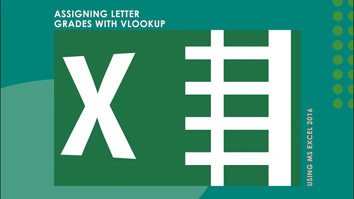 How to assign letter Grades using VLOOKUP function in MS Excel 2016