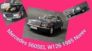 Mercedes 560 SEL W126 1985 в масштабе 1:18