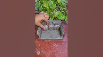 Making Mini Sofa With Clay #shorts