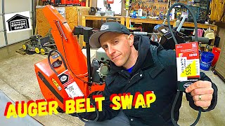 HOW TO CHANGE SNOWBLOWER AUGER BELTS - FAST & EASY Replacement and Installation