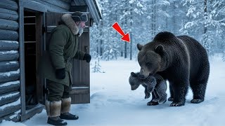 Плачущая медведица принесла умирающего детёныша к человеку. То, что он сделал — невероятно!