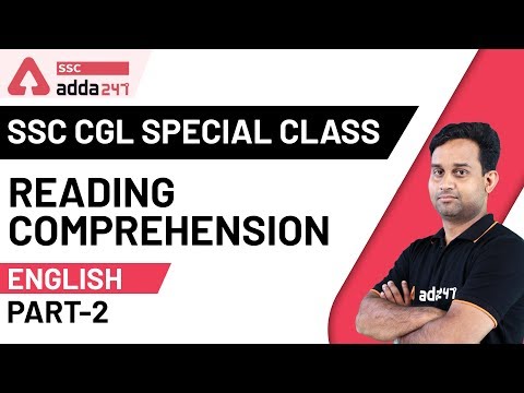 Reading Comprehension (Part-02) | English For SSC CGL Mains