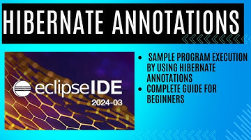 Simple Hibernate program by using Annotations