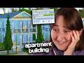 I built *BASE GAME* Apartments in The Sims 4!