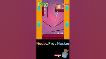 NOOB vs PRO vs HACKER - Cannon Shot! | @PocketBear470