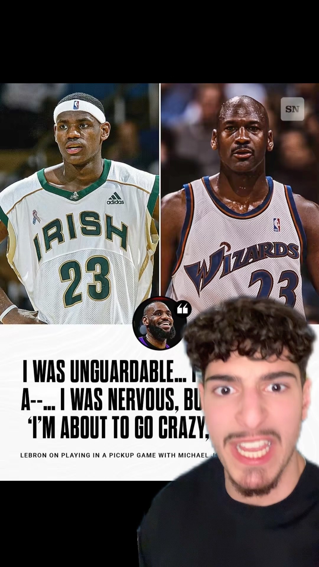 MJ GOT FRIED BY 15y/o LEBRON?? #nba #lebron #michaeljordan #fexr
