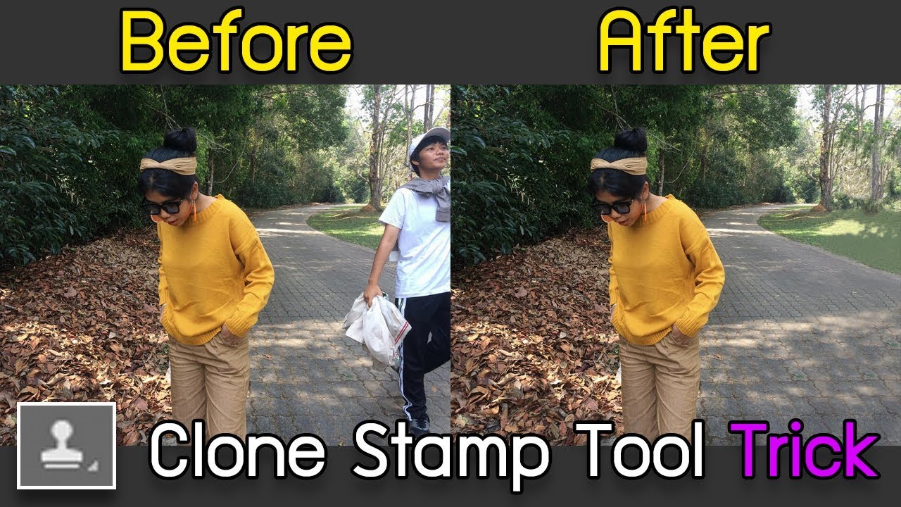 Photoshop สอนเทคนิค Clone Stamp Tool แบบมือโปร