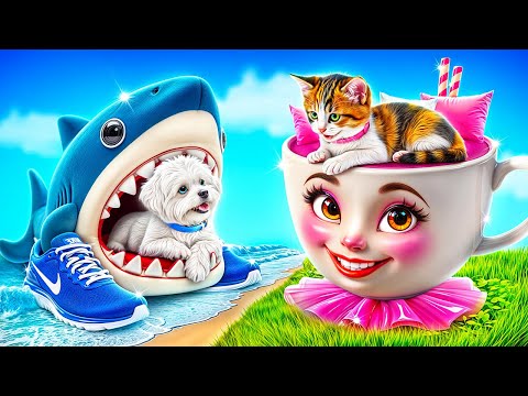 Egyszínű Ház Kihívás! Balerina Capuccina vs Tralalero Tralala! Olasz Brainrot IRL!