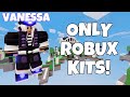 Challenge: Only Using Robux Kits! (Roblox Bedwars)