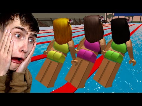 10,000 METER ZWEMMEN IN ROBLOX! (Roblox Obby)