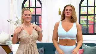 Breezies Floral Lace Uw Or Wf Support Bra On Qvc