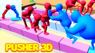 Pusher 3d All levels gameplay Android, ios ( Noob vs pro vs hacker)