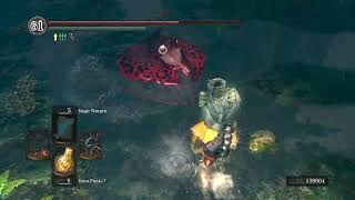 Dark Souls Frog-Ray Spits Mud Bomb In Water