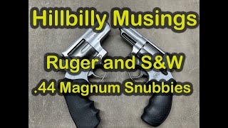 .44 Magnum Snubbies!  Ruger Alaskan and Smith & Wesson Model 69 Combat Magnum
