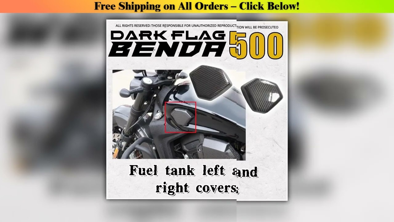 For BENDA Dark Flag 500 fuel tank left and right decorative covers BD 500 dark flag outer cover