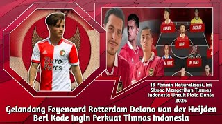 Gelandang Feyenoord Rotterdam Delano van der Heijden Beri Kode Ingin Perkuat Timnas Indonesia