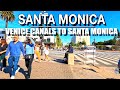 Los Angeles Venice Canals to Santa Monica Walk | 5K 60 | Natural Sounds