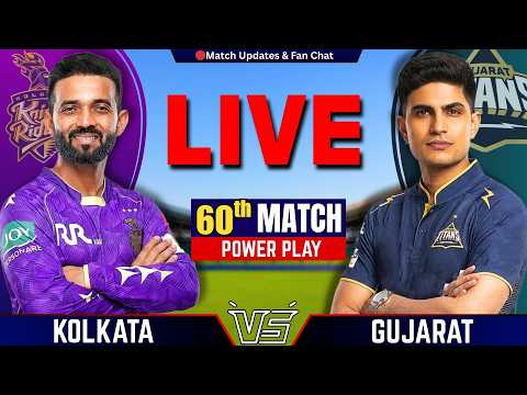 🔴IPL Live : Kolkata vs Gujarat, 60th Match IPL 2026 | KKR vs GT Live | Live Cricket Match Today