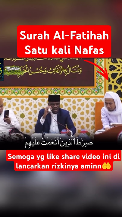 Tilawah Surah Al-Fatihah satu kali nafas #shorts