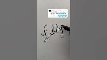 Modern Calligraphy - Learn how to write your name in copperplate on my channel🖋️