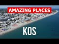 Kos island, Greece | Vacation, sea, beach, tourism, landscapes | Video 4k | Kos places from drone