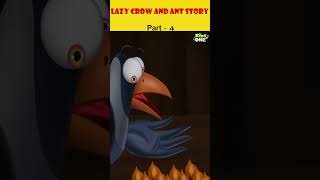 Lazy Crow and Ant Story part-4|#englishstories #cartoonstories #moralstories #shorts #ytshorts