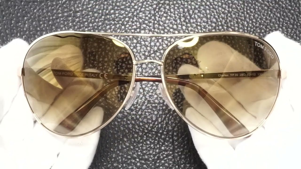 トムフォード TOM FORD TF35 28G Charles サングラス-