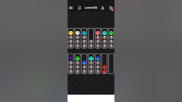 Level 655 of Ball Sort Color water Puzzle