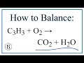 Balancing Combustion Reactions