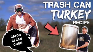 Thanksgiving Georgia Turkey Hunting | Catch-Clean-Cook | TRASH CAN TURKEY RECIPE