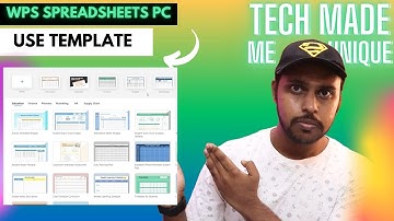 how to use template in wps office spreadsheets