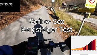 SoFlow Sox E-Roller/E-Scooter Bergsteiger Test inklusive Werte und Tabellen für den Vergleich