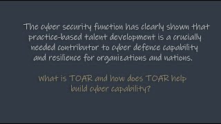 CYBER RANGES TOAR MicroFocus Interview