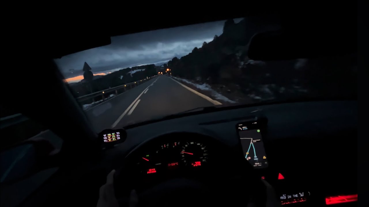 4K POV NIGHT Mountain DRIVE | STRAIGHT PIPE 2000 AUDI A3 1.9 TDI 110HP (ASV)