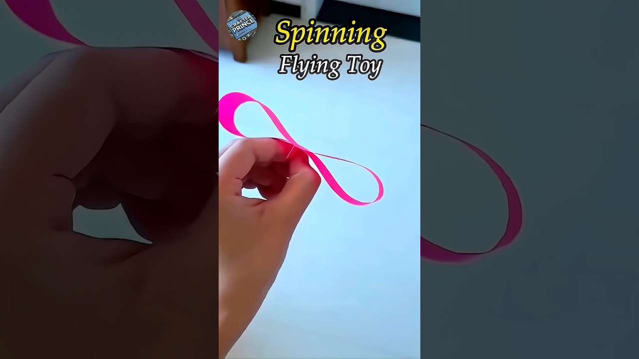 How to make simple spinning flying toy 