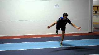 Side Step To Inverted Hamstring stretch.AVI
