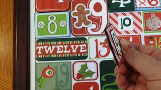 Christmas Countdown using only 3 pieces of the same paper.