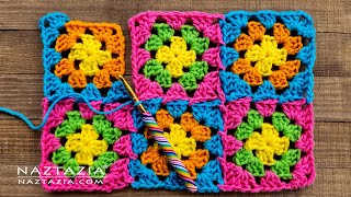 Connect Crochet Granny Squares Together using Instant Join Method by naztazia 97,625 views 1 month ago 4 minutes, 33 seconds