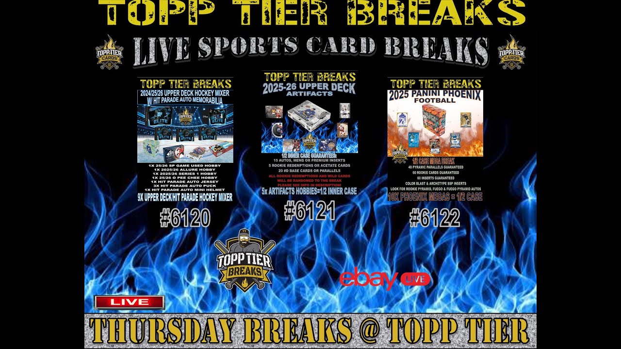 THURSDAY NIGHT BREAKS - 25/26 UD/HP MIXER, UD ARTIFACTS, & 2025 PHOENIX FOOTBALL