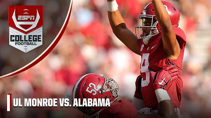 UL Monroe Warhawks vs. Alabama Crimson Tide | Full...