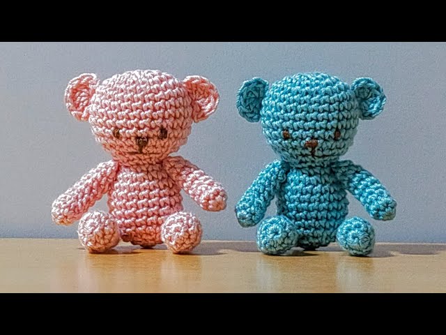 目数少なめすぐ編めるくまのあみぐるみの編み方 - YouTube