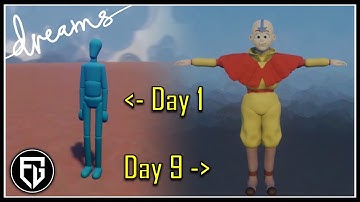 Creating a Fan-AVATAR Game! | 30 Hrs of Development condensed in 4 Mins! | Dreams PS4