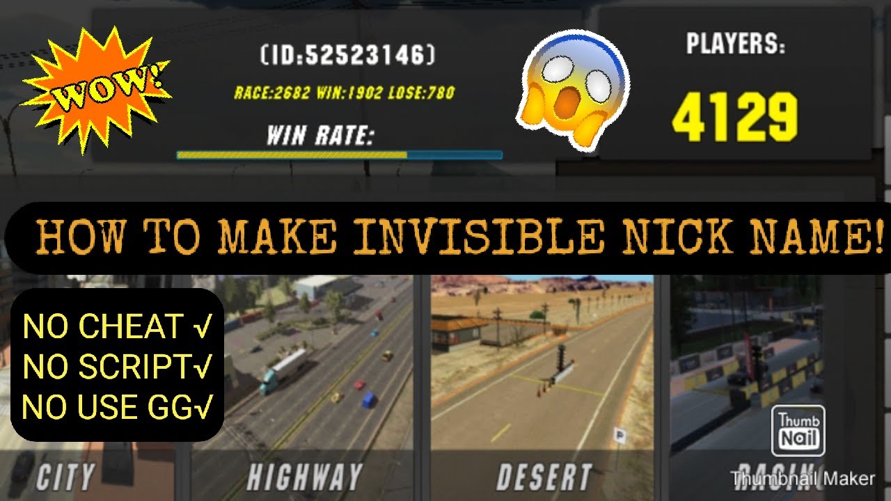 HOW TO MAKE INVISIBLE NICK NAME IN CAR PARKING MULTIPLAYER || [NEW UPDATE]