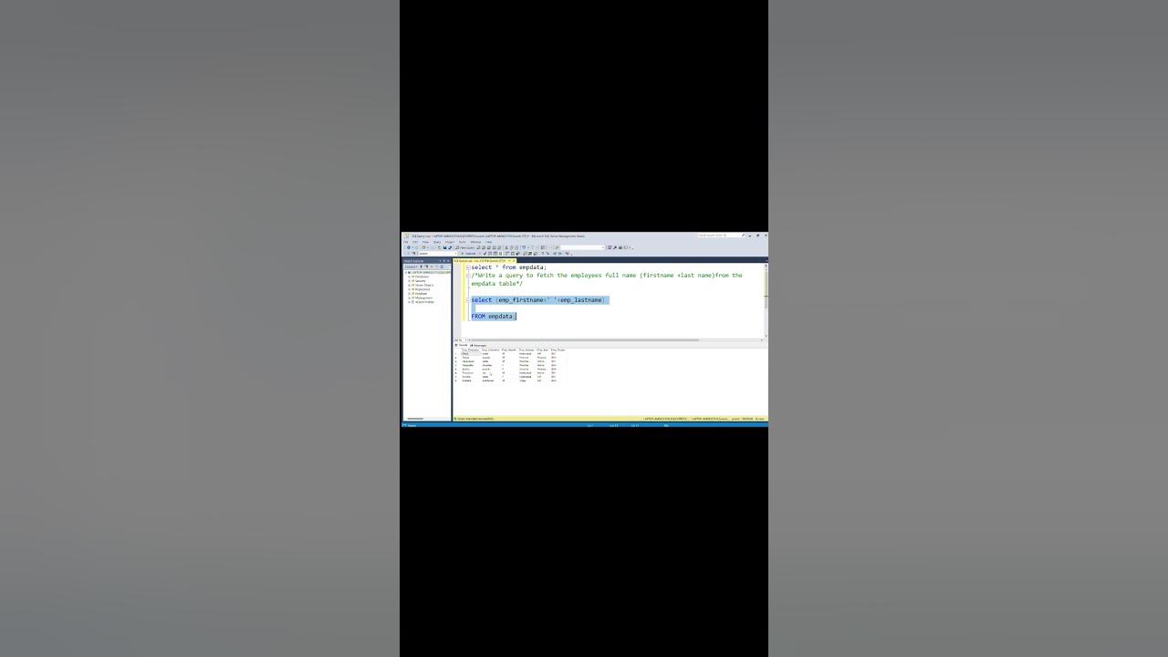 How to combine first name and last name in sql server trendingshorts 