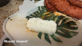Using my spam musubi maker