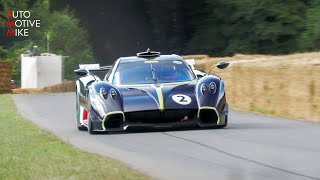 Pagani Huayra R INSANE V12 Sounds at Goodwood FOS Hillclimb!